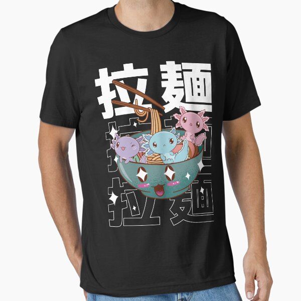 Kawaii Axolotl Inside Ramen Bowl Aesthetic Anime