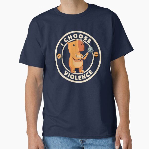 I Choose Violence Funny Capybara by Tobe Fonseca