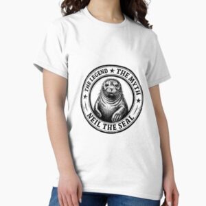 Neil the Seal - Emotional Support Cone | Funny Tasmanian Seal — graphic tee