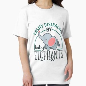 Easily Distracted by Baby Elephants — graphic tee