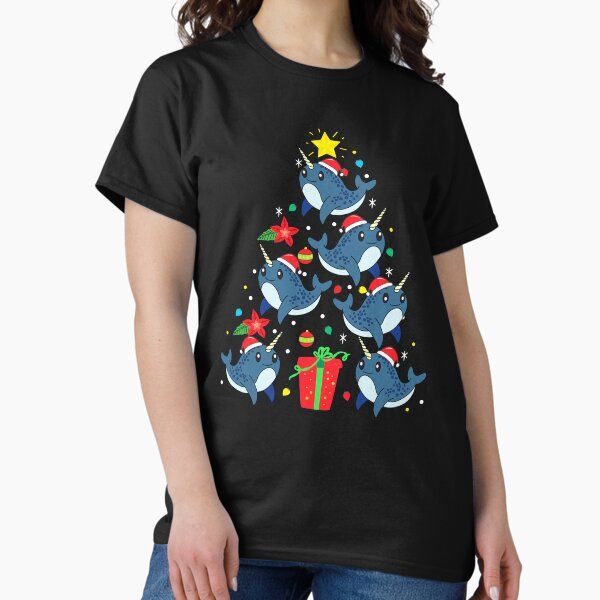Narwhal Christmas Ornament Tree