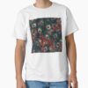 Stunning colorful peacock floral feather — graphic tee