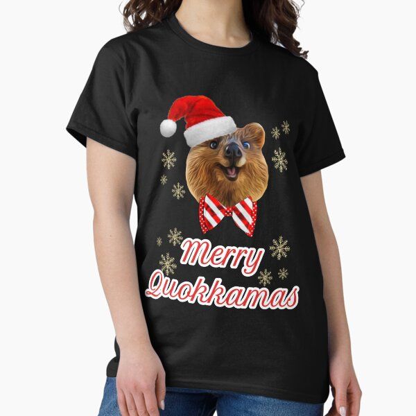 Quokka Merry Christmas Merry Quokkamas Xmas Cute Australia Holiday Animal
